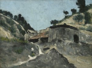 Paysage avec moulin à eau, c.1871 - Paul Cézanne